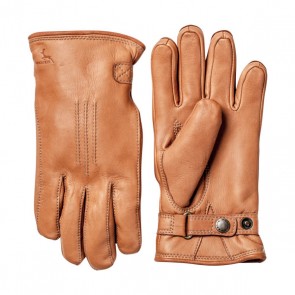 Hestra handschoenen Deerskin lambfur - Cork