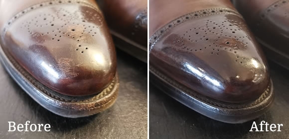 To - Krassen in leren schoenen herstellen - Poetsgids - The ShoeCare-Shop